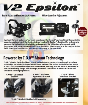 Preview: Compoundpfeilauflage EPSILON V2 von HAMSKEA Archery