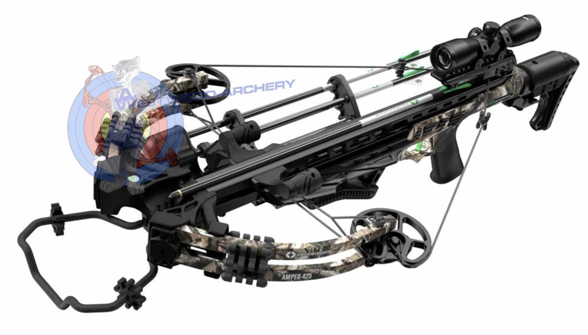 www.westwoodarchery.de Compoundarmbrust AMPED 425 Package von CENTER