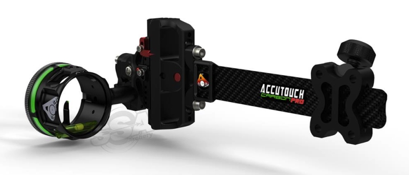 1-Pin Visier ACCUTOUCH CARBON PRO SLIDER AVX-41 SCOPE - 1 PIN .010 GREEN/BLACK