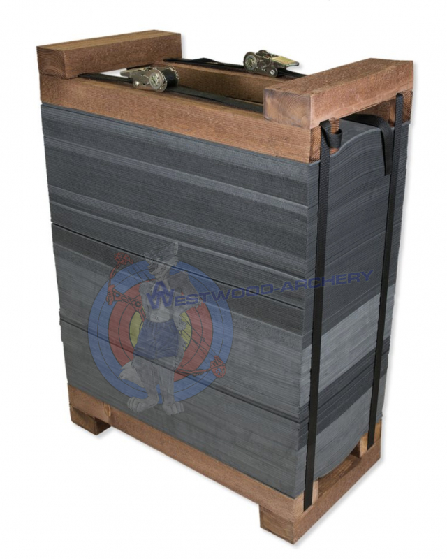 Lamellen-Schaumscheibe mit Holzrahmen von AVALON - 60 x 60 x 30 cm