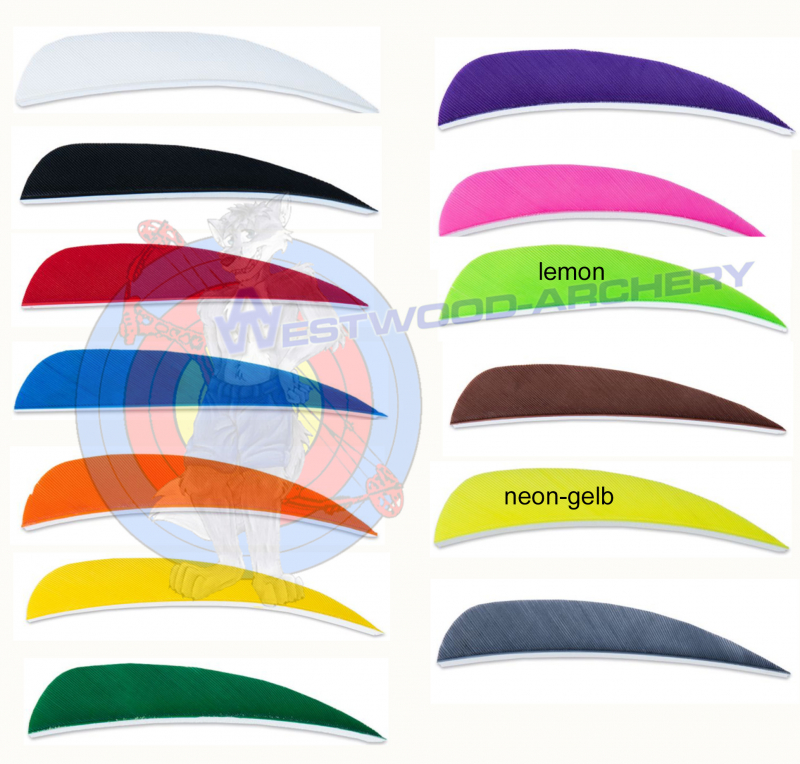 Naturfeder 4 Zoll ROUND UNI von SKYLON - 24 Stk.