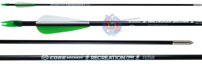 Fiberglass-Fertigpfeil RECREATION 7MM von CORE - 10 Stück