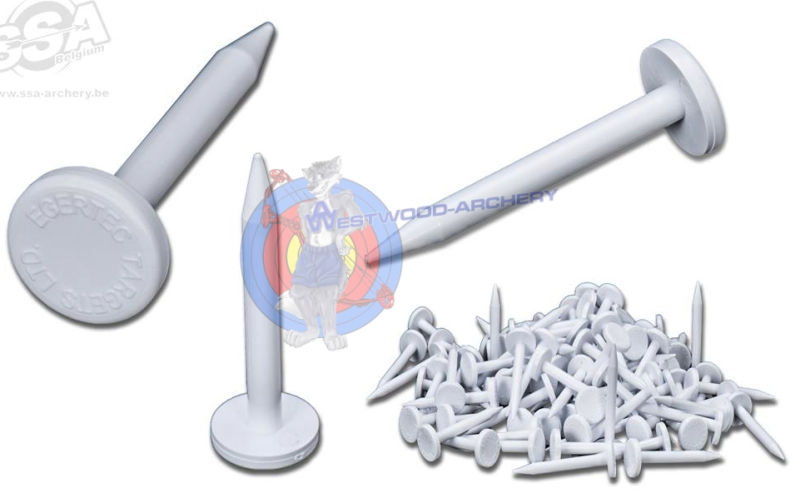 TARGET PINS Scheibennagel von EGERTEC - 25er Pack