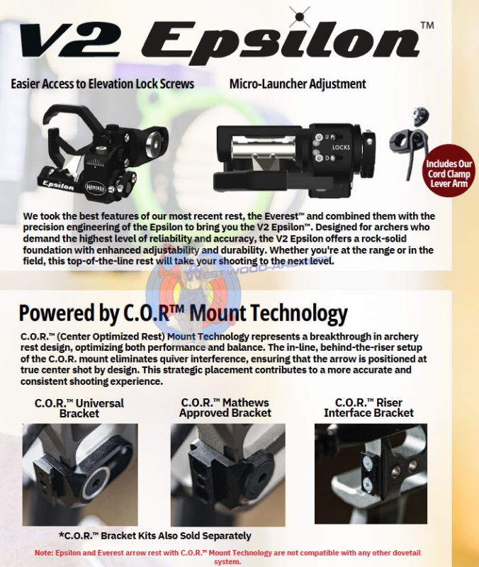 Compoundpfeilauflage EPSILON V2 von HAMSKEA Archery