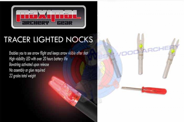 Leuchtnocken TRACER LIGHTED Nocks von MAXIMAL - Size X