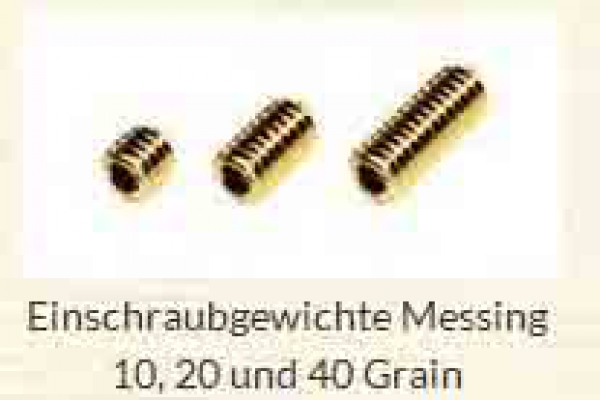 Einschraubgewichte Messing von OK ARCHERY - 12er Pack.