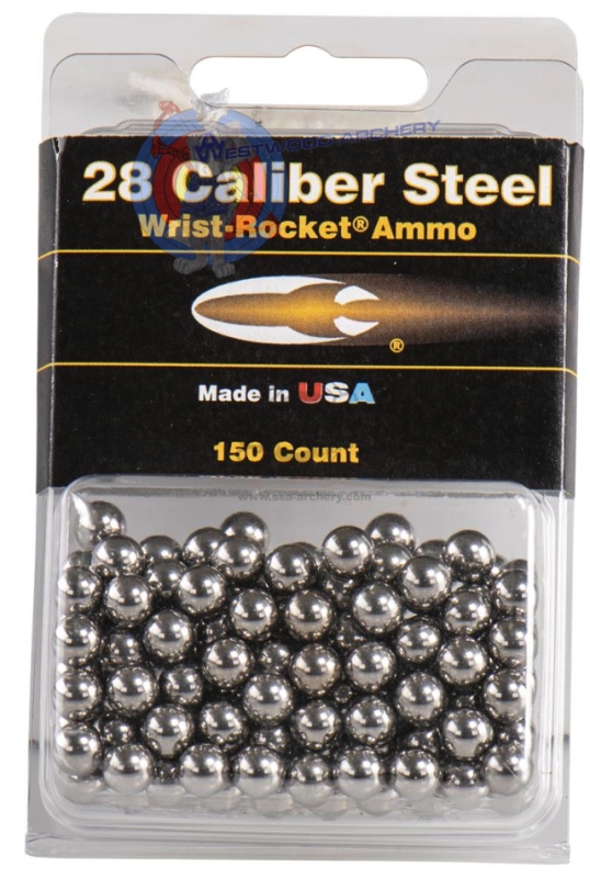 Munition für Slingshot AMMO STEEL 9/32  von Saunders - 150 Stk.
