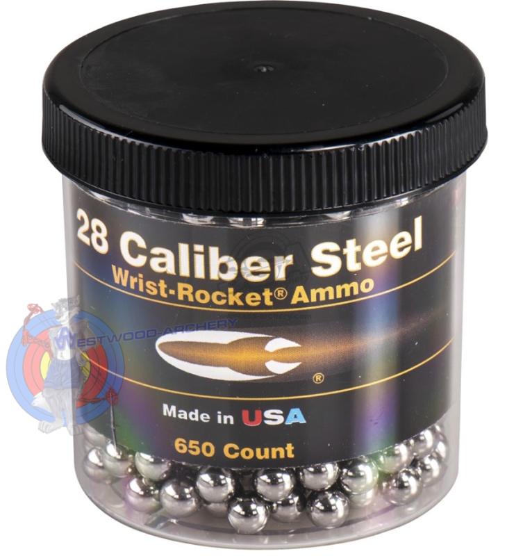 Munition für Slingshot AMMO STEEL 9/32  von Saunders - 650 Stk.