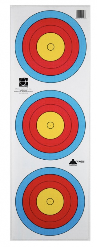 World Archery Standard 3-fach Spot 40 cm - 10 Stück
